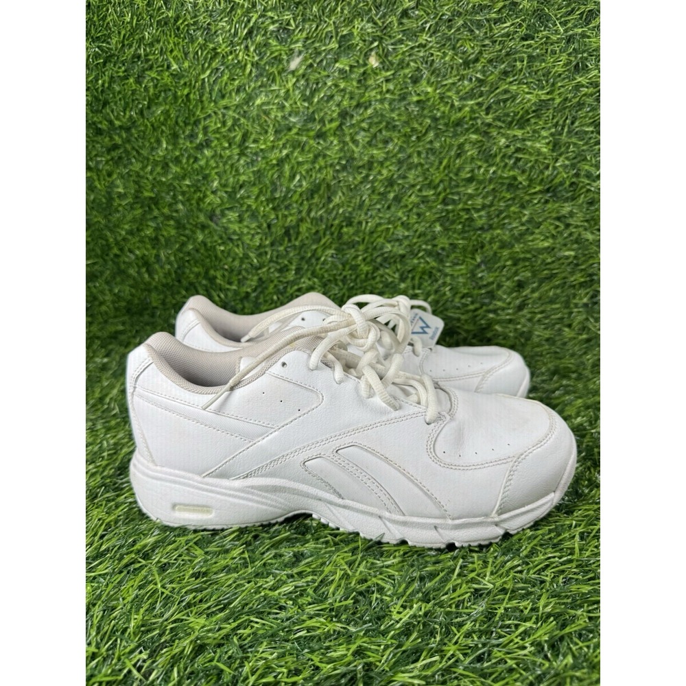 Reebok Mens Work 'N Cush V46975 White Leather Size 9 Worn Once